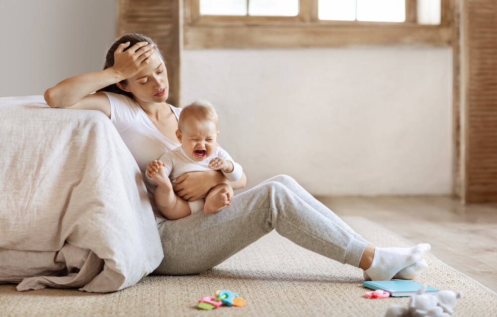 Postpartum depression affects some individuals after childbirth.